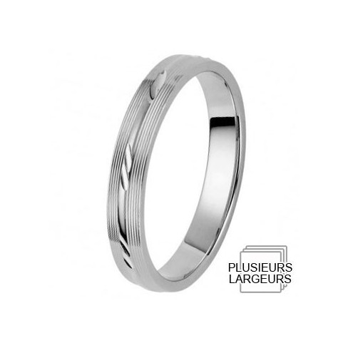Alliance de mariage Or blanc - 06023087 Alliance de mariage Or blanc - 06023087