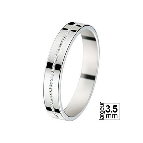 Alliance de mariage Or blanc Alliance de mariage Or blanc