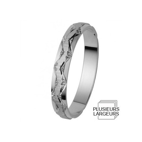 Alliance de mariage Or blanc Alliance de mariage Or blanc