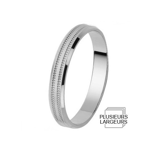 Alliance de mariage Or blanc Alliance de mariage Or blanc