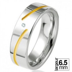 Alliance de mariage Breuning en Argent et Diamant - 13774257A