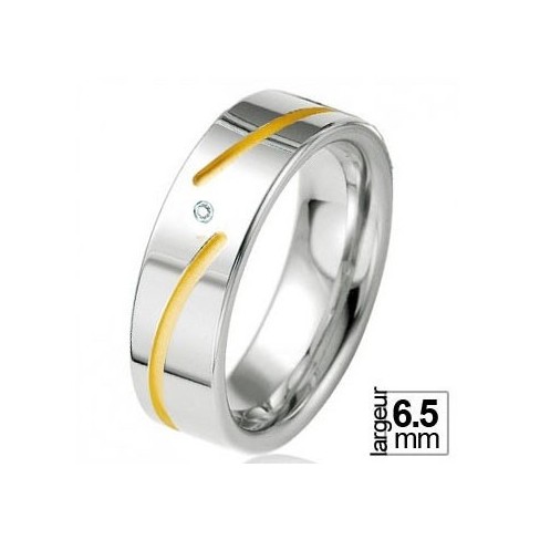 Alliance de mariage Breuning en Argent et Diamant - 13774257A Alliance de mariage Breuning en Argent et Diamant - 13774257A
