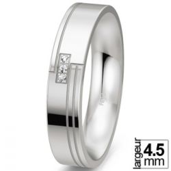 Alliance de mariage Argent Diamant