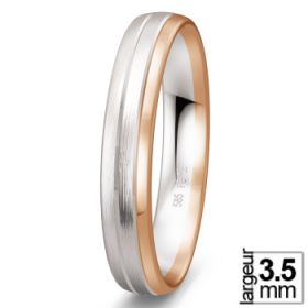 Alliance femme Or rose - Alliance de mariage 2 Ors 585