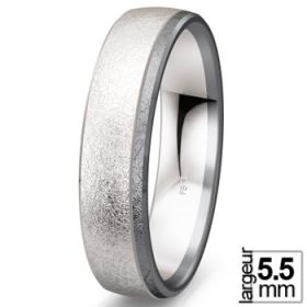 Alliance homme Or blanc - Alliance de mariage Or blanc 585