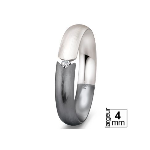 Alliance de mariage Or blanc 585 Diamant Alliance de mariage Or blanc 585 Diamant