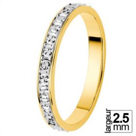 Alliance femme Or blanc - Alliance de mariage 2 Ors