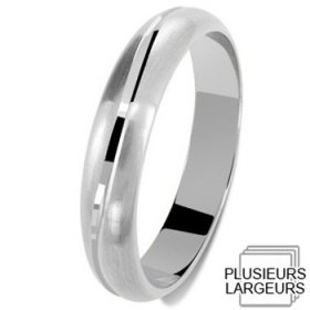 Alliance homme - Alliance de mariage Or blanc