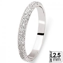 Alliance de mariage en Platine diamante eclat blanc- Boutique Alliance