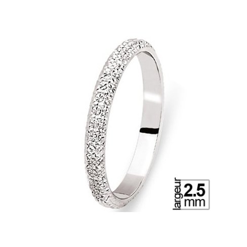 Alliance de mariage en Platine diamante eclat blanc- Boutique Alliance