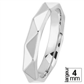 Alliance femme originale - Alliance de mariage Or blanc