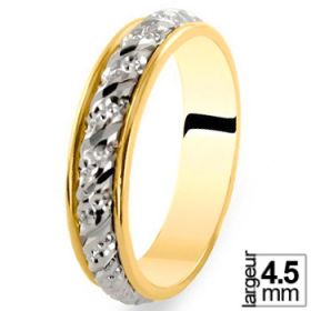 Alliance femme - Alliance de mariage 2 Ors 4,5 mm