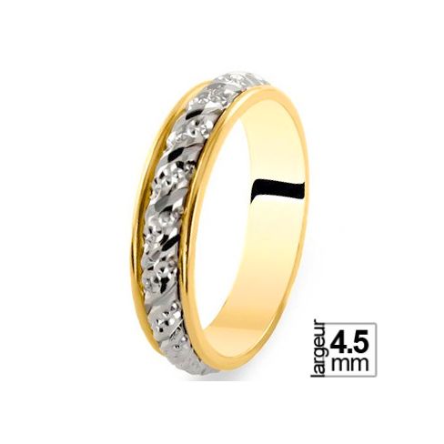 Alliance de mariage 2 Ors 4,5 mm