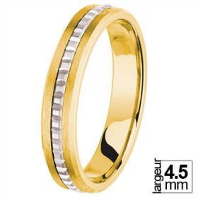 Alliance homme Or jaune - Alliance de mariage 2 Ors