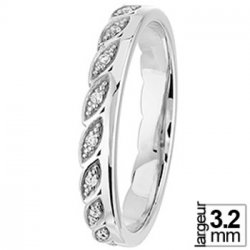 Alliance femme Diamant