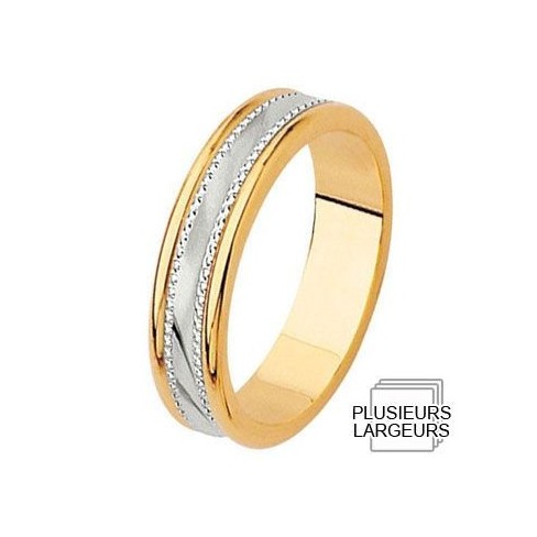 Alliance de mariage 2 Ors 750 - 04030041B Alliance de mariage 2 Ors 750 - 04030041B