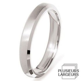 Bague de fiancailles Or blanc - Alliance de mariage Or...