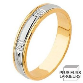 Alliances Hors Collection - Alliance de mariage 2 Ors 750