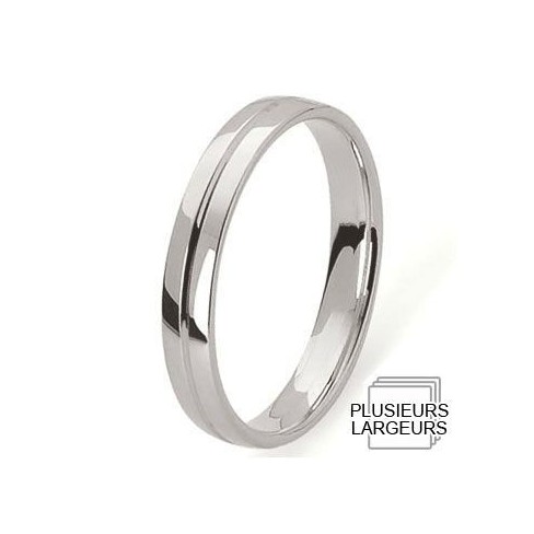 Alliance Or blanc avec liseret central - Boutique Alliance Alliance Or blanc avec liseret central - Boutique Alliance