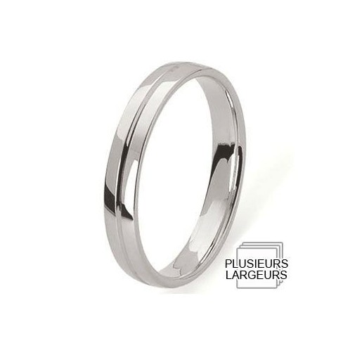 Alliance Platine poli avec liseret - 04030121P - Boutique Alliance