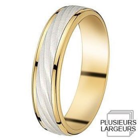 Alliance femme Or blanc - Alliance de mariage 2 Ors