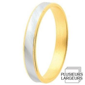 Alliance femme Or blanc - Alliance de mariage 2 Ors