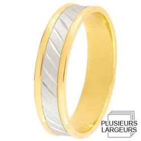 Alliance femme Or jaune - Alliance de mariage 2 Ors