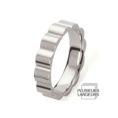 Alliance Or blanc 750 formes ondulées - Boutique Alliance Alliance Or blanc 750 formes ondulées - Boutique Alliance