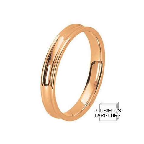 Alliance de mariage en Or rose Alliance de mariage en Or rose
