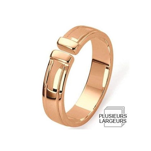 Alliance de mariage Or rose 750 Alliance de mariage Or rose 750