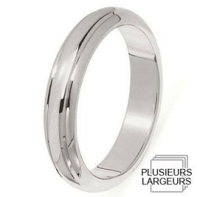 Les motifs lignes - Alliance de mariage Or blanc