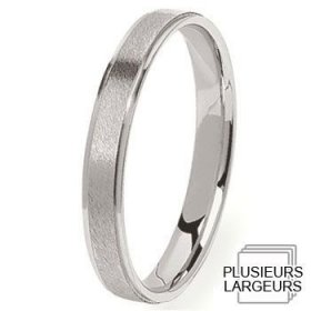 Les motifs lignes - Alliance de mariage Or blanc