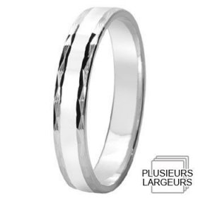 Alliance homme Argent - Alliance de mariage Argent