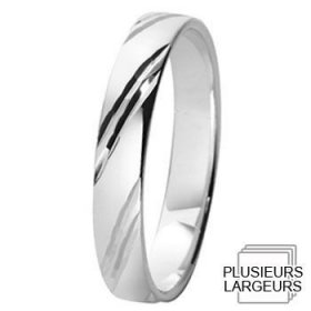 Alliance homme Argent - Alliance de mariage Argent