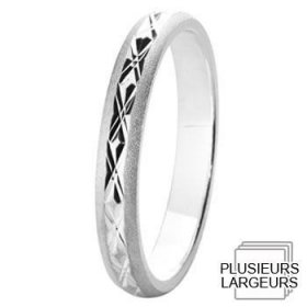 Alliance homme Argent - Alliance de mariage Argent