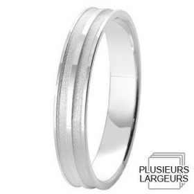 Alliance homme Argent - Alliance de mariage Argent