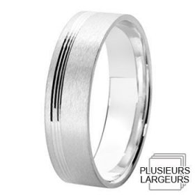 Alliance homme - Alliance de mariage Argent