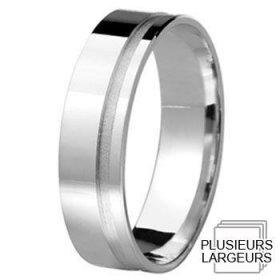 Alliance Argent homme - Alliance de mariage Argent