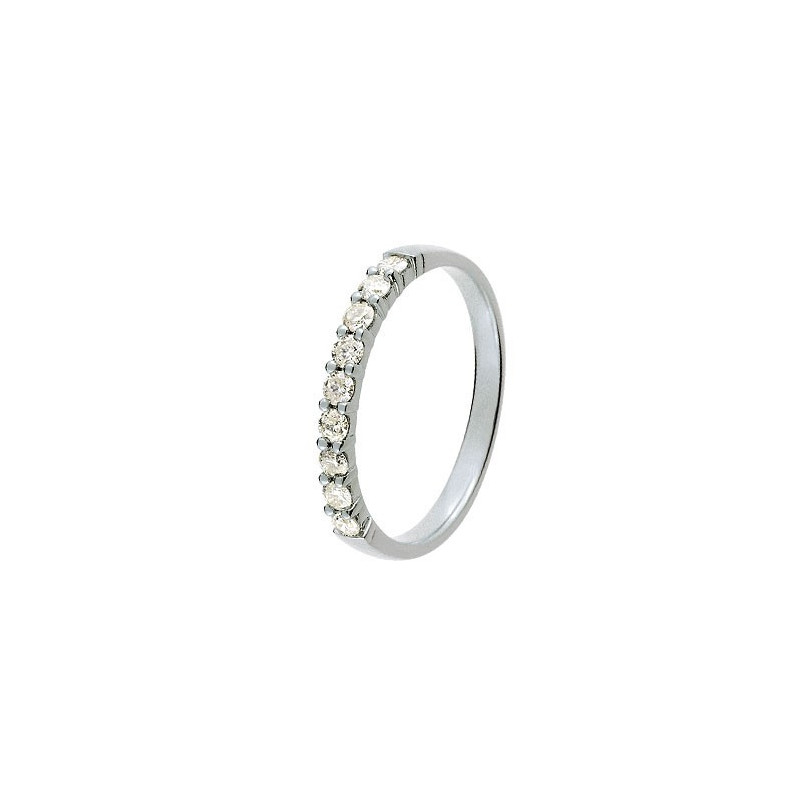 Alliance Or blanc et Diamant 0,30 ct