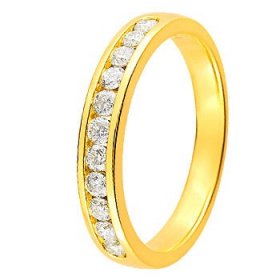 Alliance Or jaune Diamant - 0.40 ct