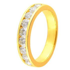 Alliance femme Or jaune - 1 ct