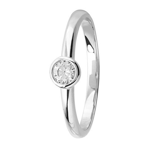 bague solitaire diamant serti clos en platine bague solitaire diamant serti clos en platine