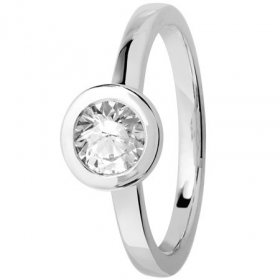 Bague de Fiançailles - Bague solitaire Diamant...