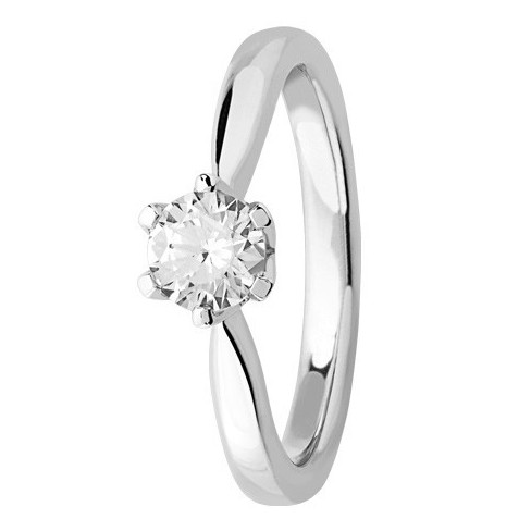 Bague solitaire diamant en platine 950 Bague solitaire diamant en platine 950