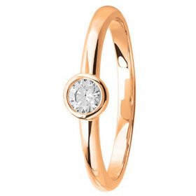 Bague solitaire Diamant Or...