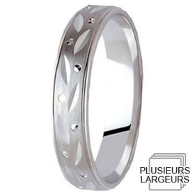 Alliance femme Or - Alliance de mariage Or blanc