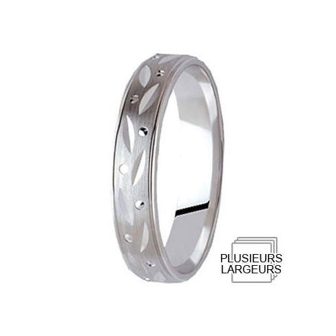 Alliance de mariage Or blanc - 06023102 Alliance de mariage Or blanc - 06023102