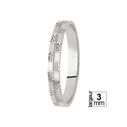Alliance de mariage Or blanc - 06033430 Alliance de mariage Or blanc - 06033430