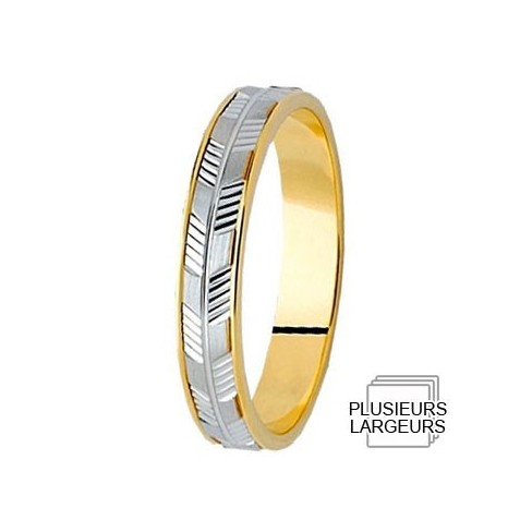 Alliance bicolore motifs polis - Boutique Alliance Alliance bicolore motifs polis - Boutique Alliance