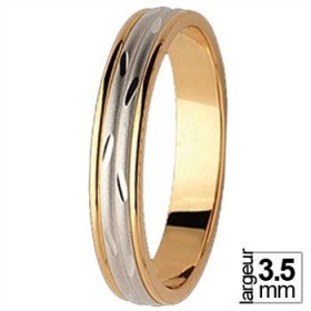 Alliance Or blanc - Alliance de mariage 2 Ors